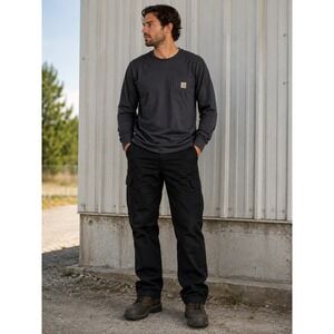 VF Imagewear‎ Westex UltraSoft FR Cargo Workwear Utility Gorpcore Black 14R